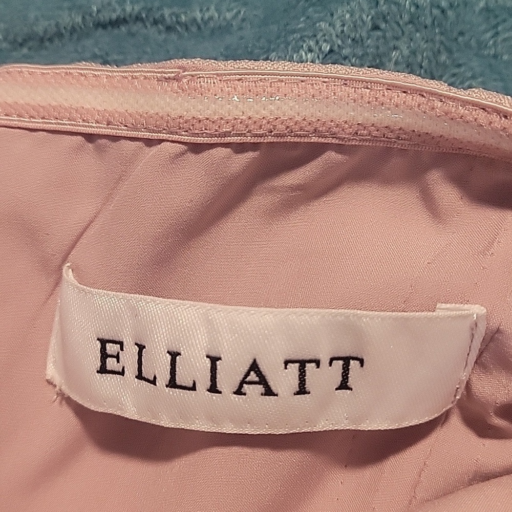 Elliatt Reception Cascade Ruffle Strapless Asymmetric in Iris-Size Small - Picture 12 of 17